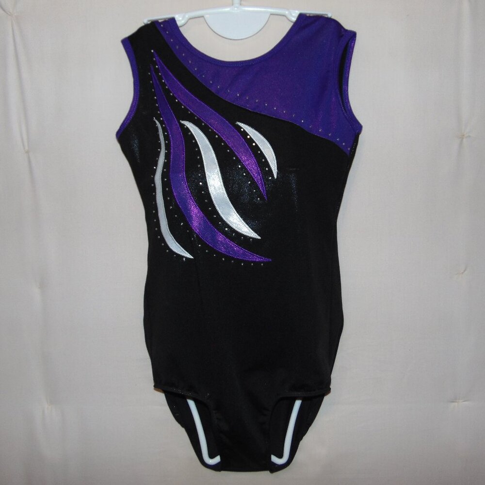 Black Purple Leotard 16A